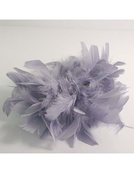 KWIAT Z PIÓR  BROSZKA PRZYPINKA PIÓRA  LOLITA AKCESORIA 16 CM XL