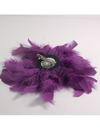 KWIAT Z PIÓR  BROSZKA PRZYPINKA PIÓRA  LOLITA...