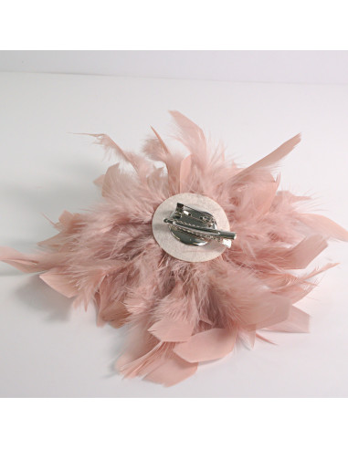 KWIAT Z PIÓR  BROSZKA PRZYPINKA PIÓRA  LOLITA...