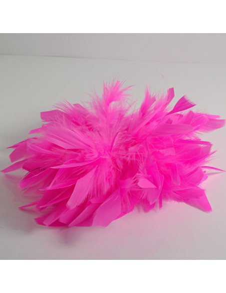 KWIAT Z PIÓR  BROSZKA PRZYPINKA PIÓRA  LOLITA AKCESORIA 16 CM XL