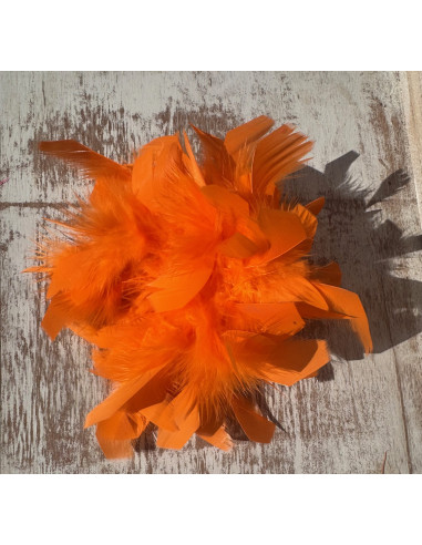 KWIAT Z PIÓR  BROSZKA PRZYPINKA PIÓRA  LOLITA...