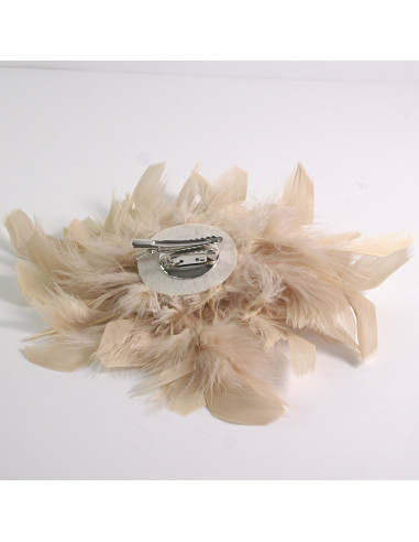KWIAT Z PIÓR  BROSZKA PRZYPINKA PIÓRA  LOLITA...