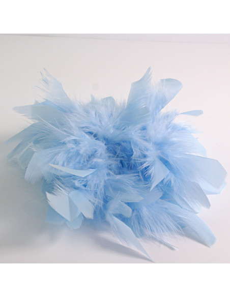 KWIAT Z PIÓR  BROSZKA PRZYPINKA PIÓRA  LOLITA AKCESORIA 16 CM XL