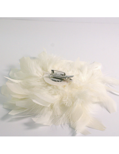 KWIAT Z PIÓR  BROSZKA PRZYPINKA PIÓRA  LOLITA...