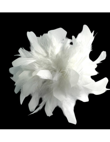 KWIAT Z PIÓR  BROSZKA PRZYPINKA PIÓRA  LOLITA...