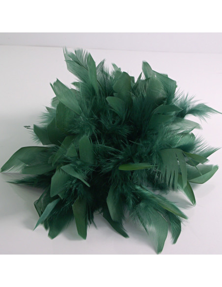 KWIAT Z PIÓR  BROSZKA PRZYPINKA PIÓRA  LOLITA AKCESORIA 16 CM XL