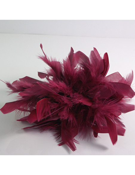 KWIAT Z PIÓR  BROSZKA PRZYPINKA PIÓRA  LOLITA AKCESORIA 16 CM XL