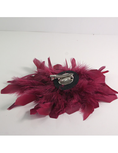 KWIAT Z PIÓR  BROSZKA PRZYPINKA PIÓRA  LOLITA...