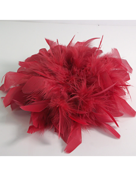 KWIAT Z PIÓR  BROSZKA PRZYPINKA PIÓRA  LOLITA AKCESORIA 16 CM XL