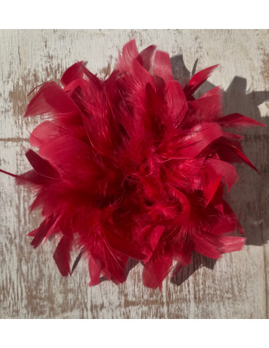 KWIAT Z PIÓR  BROSZKA PRZYPINKA PIÓRA  LOLITA...