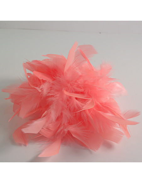 KWIAT Z PIÓR  BROSZKA PRZYPINKA PIÓRA  LOLITA AKCESORIA 16 CM XL