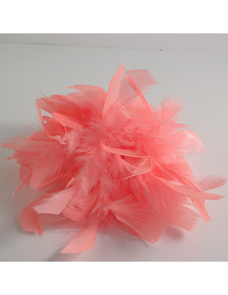 KWIAT Z PIÓR  BROSZKA PRZYPINKA PIÓRA  LOLITA AKCESORIA 16 CM XL