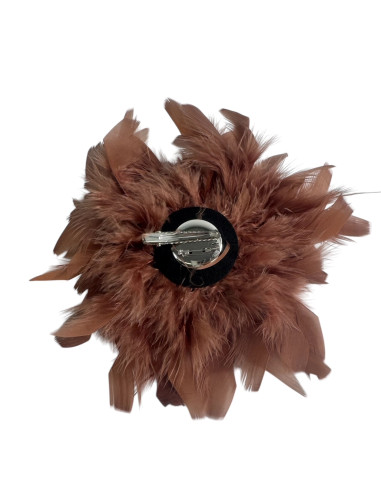 KWIAT Z PIÓR  BROSZKA PRZYPINKA PIÓRA  LOLITA...