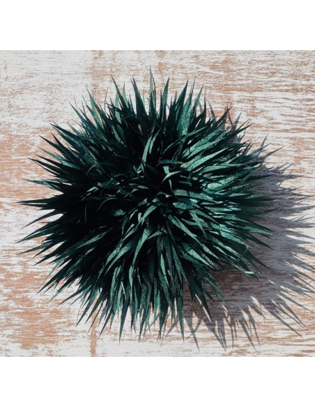 KWIAT Z MATERIAŁU KOLCE  BROSZKA PRZYPINKA LOLITA AKCESORIA 12 cm ZIELONY