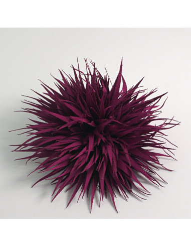 KWIAT Z MATERIAŁU KOLCE  BROSZKA PRZYPINKA...