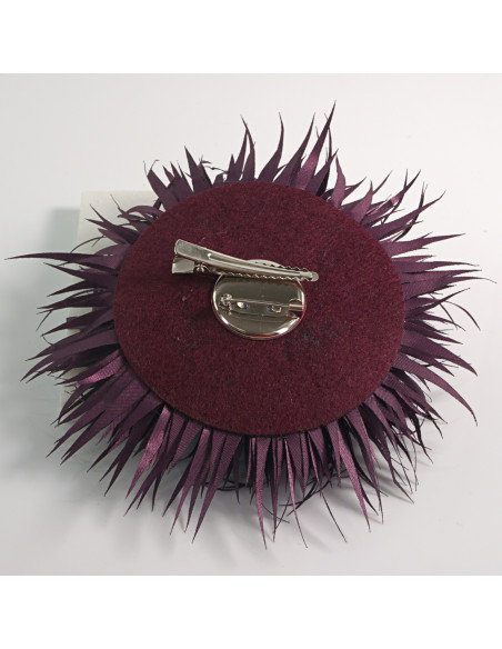 KWIAT Z MATERIAŁU KOLCE  BROSZKA PRZYPINKA KWIATEK  LOLITA AKCESORIA 12 cm