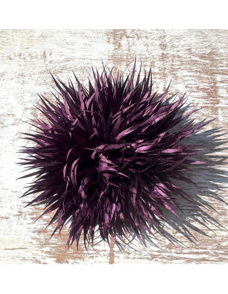 KWIAT Z MATERIAŁU KOLCE  BROSZKA PRZYPINKA KWIATEK  LOLITA AKCESORIA 12 cm