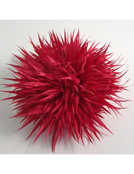 KWIAT Z MATERIAŁU KOLCE  BROSZKA PRZYPINKA KWIATEK  LOLITA AKCESORIA 12 cm