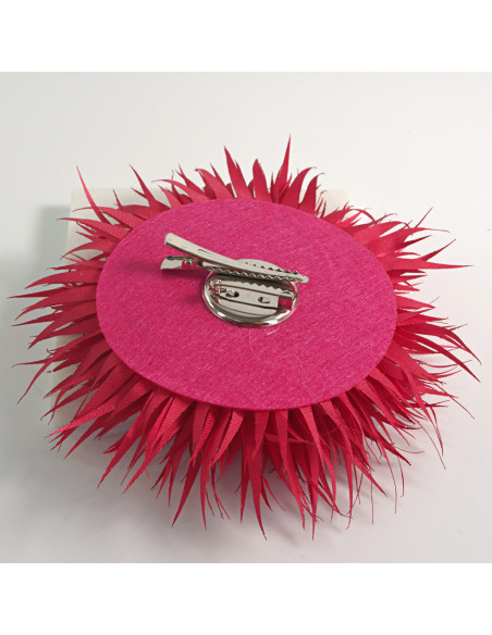 KWIAT Z MATERIAŁU KOLCE  BROSZKA PRZYPINKA KWIATEK  LOLITA AKCESORIA 12 cm