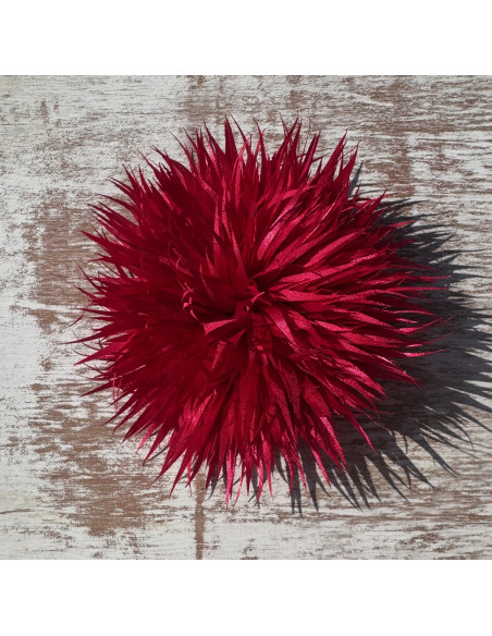 KWIAT Z MATERIAŁU KOLCE  BROSZKA PRZYPINKA KWIATEK  LOLITA AKCESORIA 12 cm