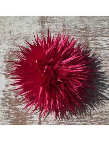 KWIAT Z MATERIAŁU KOLCE  BROSZKA PRZYPINKA...