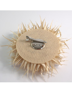 KWIAT Z MATERIAŁU KOLCE  BROSZKA PRZYPINKA KWIATEK... 2