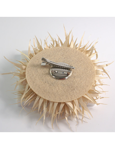 KWIAT Z MATERIAŁU KOLCE  BROSZKA PRZYPINKA KWIATEK  LOLITA AKCESORIA 12 cm