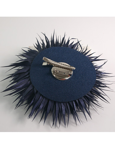 KWIAT Z MATERIAŁU KOLCE  BROSZKA PRZYPINKA...