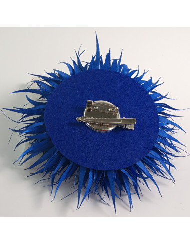 KWIAT Z MATERIAŁU KOLCE  BROSZKA PRZYPINKA...