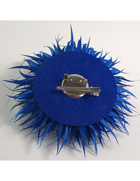 KWIAT Z MATERIAŁU KOLCE  BROSZKA PRZYPINKA KWIATEK LOLITA AKCESORIA 12 cm