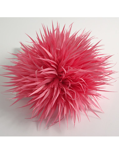 KWIAT Z MATERIAŁU KOLCE  BROSZKA PRZYPINKA...