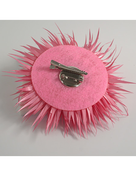 KWIAT Z MATERIAŁU KOLCE  BROSZKA PRZYPINKA KWIATEK LOLITA AKCESORIA 12 cm