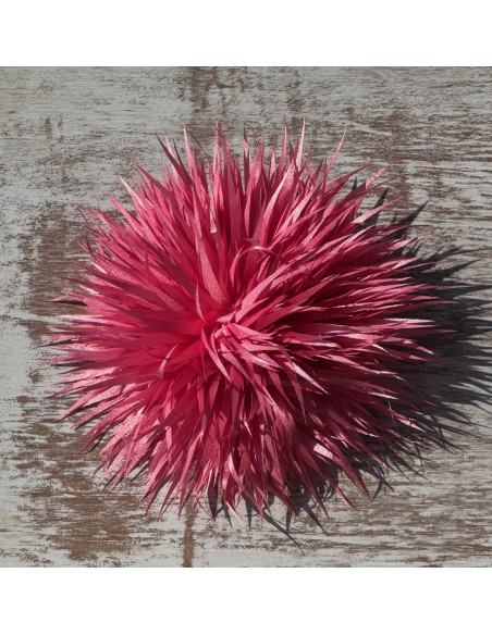 KWIAT Z MATERIAŁU KOLCE  BROSZKA PRZYPINKA KWIATEK LOLITA AKCESORIA 12 cm