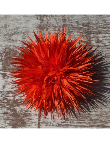 KWIAT Z MATERIAŁU KOLCE  BROSZKA PRZYPINKA...