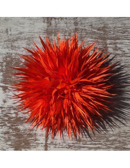 KWIAT Z MATERIAŁU KOLCE  BROSZKA PRZYPINKA KWIATEK LOLITA AKCESORIA 12 cm