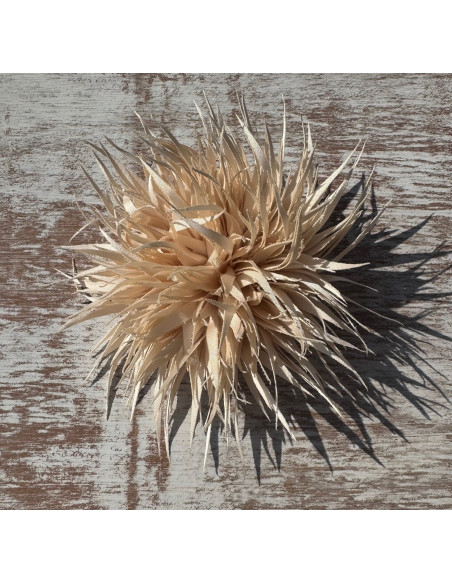 KWIAT Z MATERIAŁU KOLCE  BROSZKA PRZYPINKA KWIATEK  LOLITA AKCESORIA 10 cm