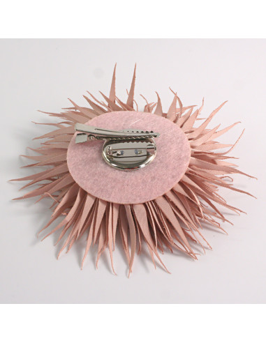 KWIAT Z MATERIAŁU KOLCE  BROSZKA PRZYPINKA...