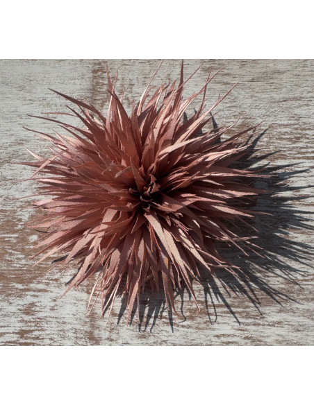 KWIAT Z MATERIAŁU KOLCE  BROSZKA PRZYPINKA KWIATEK  LOLITA AKCESORIA 10 cm