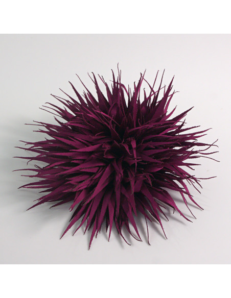 KWIAT Z MATERIAŁU KOLCE  BROSZKA PRZYPINKA LOLITA AKCESORIA 10 cm FIOLETOWY