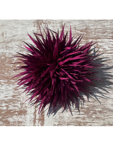 KWIAT Z MATERIAŁU KOLCE  BROSZKA PRZYPINKA...