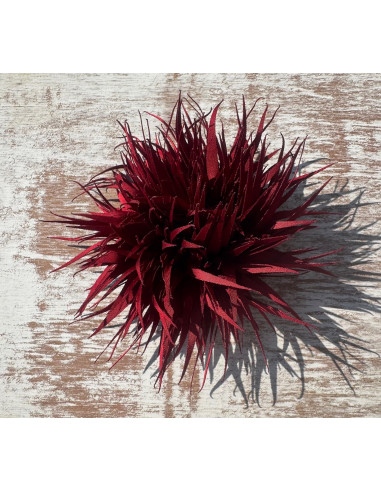 KWIAT Z MATERIAŁU KOLCE  BROSZKA PRZYPINKA...