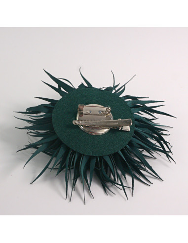 KWIAT Z MATERIAŁU KOLCE  BROSZKA PRZYPINKA...