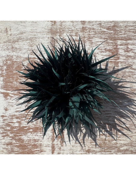 KWIAT Z MATERIAŁU KOLCE  BROSZKA PRZYPINKA LOLITA AKCESORIA 10 cm ZIELONY