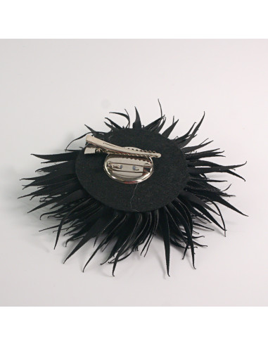 KWIAT Z MATERIAŁU KOLCE  BROSZKA PRZYPINKA...