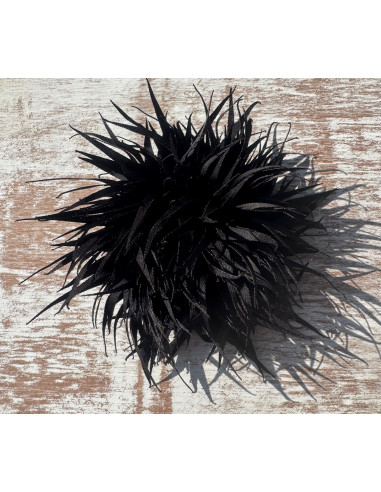 KWIAT Z MATERIAŁU KOLCE  BROSZKA PRZYPINKA...