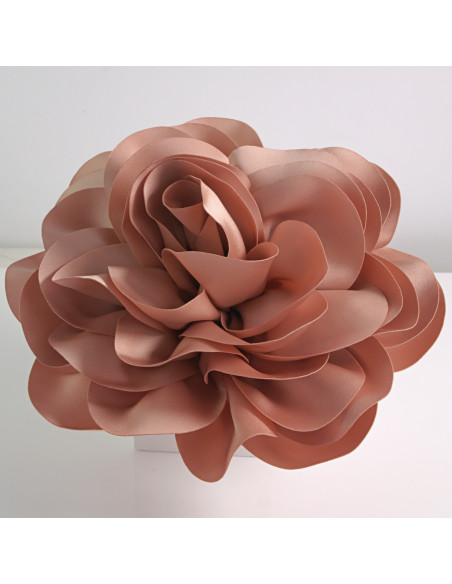 KWIAT Z MATERIAŁU RÓŻA BROSZKA PRZYPINKA LOLITA AKCESORIA 17 cm XL