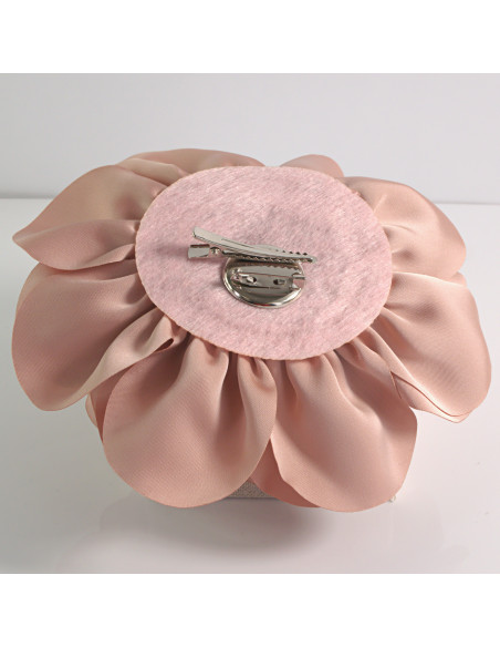 KWIAT Z MATERIAŁU RÓŻA BROSZKA PRZYPINKA LOLITA AKCESORIA 17 cm XL