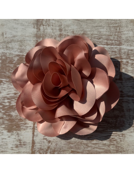 KWIAT Z MATERIAŁU RÓŻA BROSZKA PRZYPINKA LOLITA AKCESORIA 17 cm XL