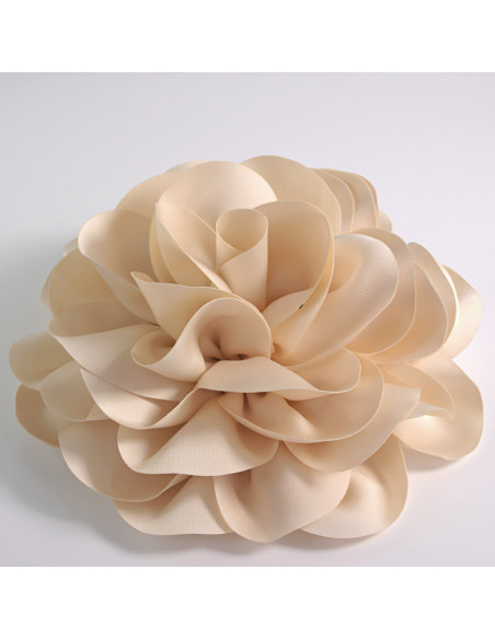 KWIAT Z MATERIAŁU RÓŻA BROSZKA PRZYPINKA LOLITA AKCESORIA 17 cm XL