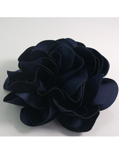 KWIAT Z MATERIAŁU RÓŻA BROSZKA PRZYPINKA LOLITA AKCESORIA 17 cm XL GRANAT